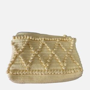 H&M Cream Crossbody Bag with Woven Texture